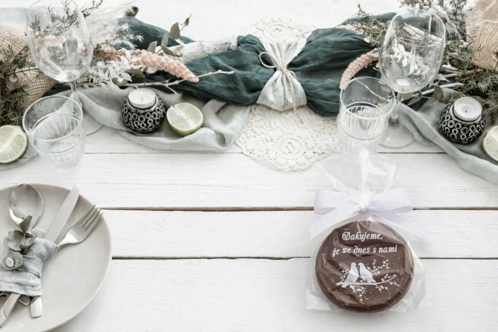 Svadobná čokoládka na stole_cokoloko
