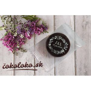 Mini svadobné čokoládky s personalizáciou – čokoládové dukátiky ako darček pre svadobných hostí