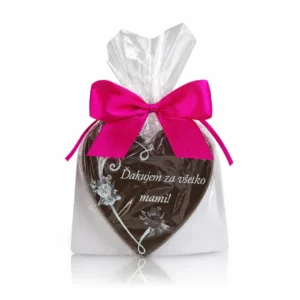 Čokoládové srdiečko PRE MAMU, vzor 02