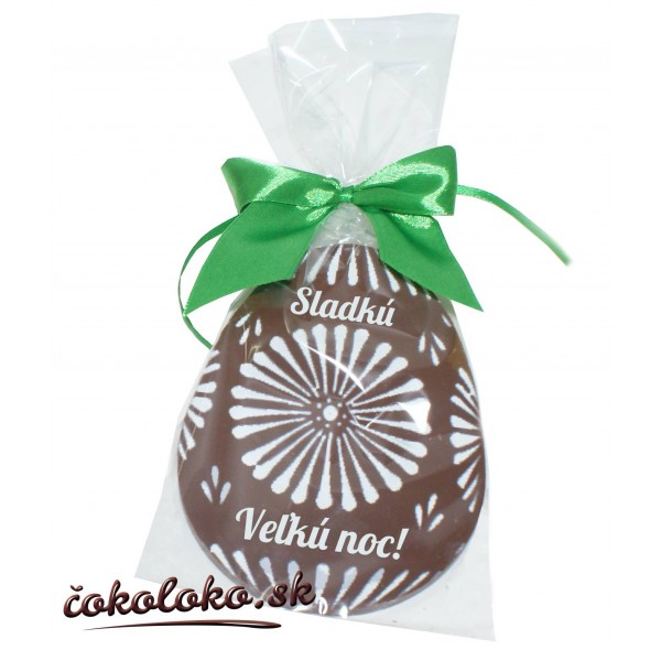 Zdobené čokoládové vajíčko MAXI