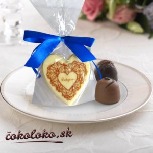 Svadobné čokoládky - SRDIEČKO