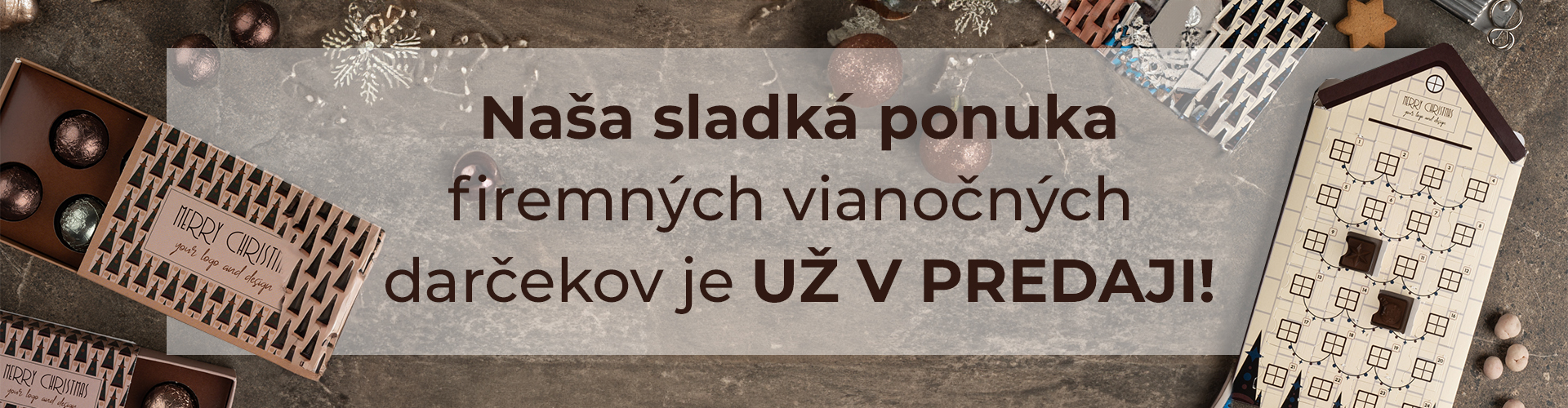 Vianočné sladkosti s logom