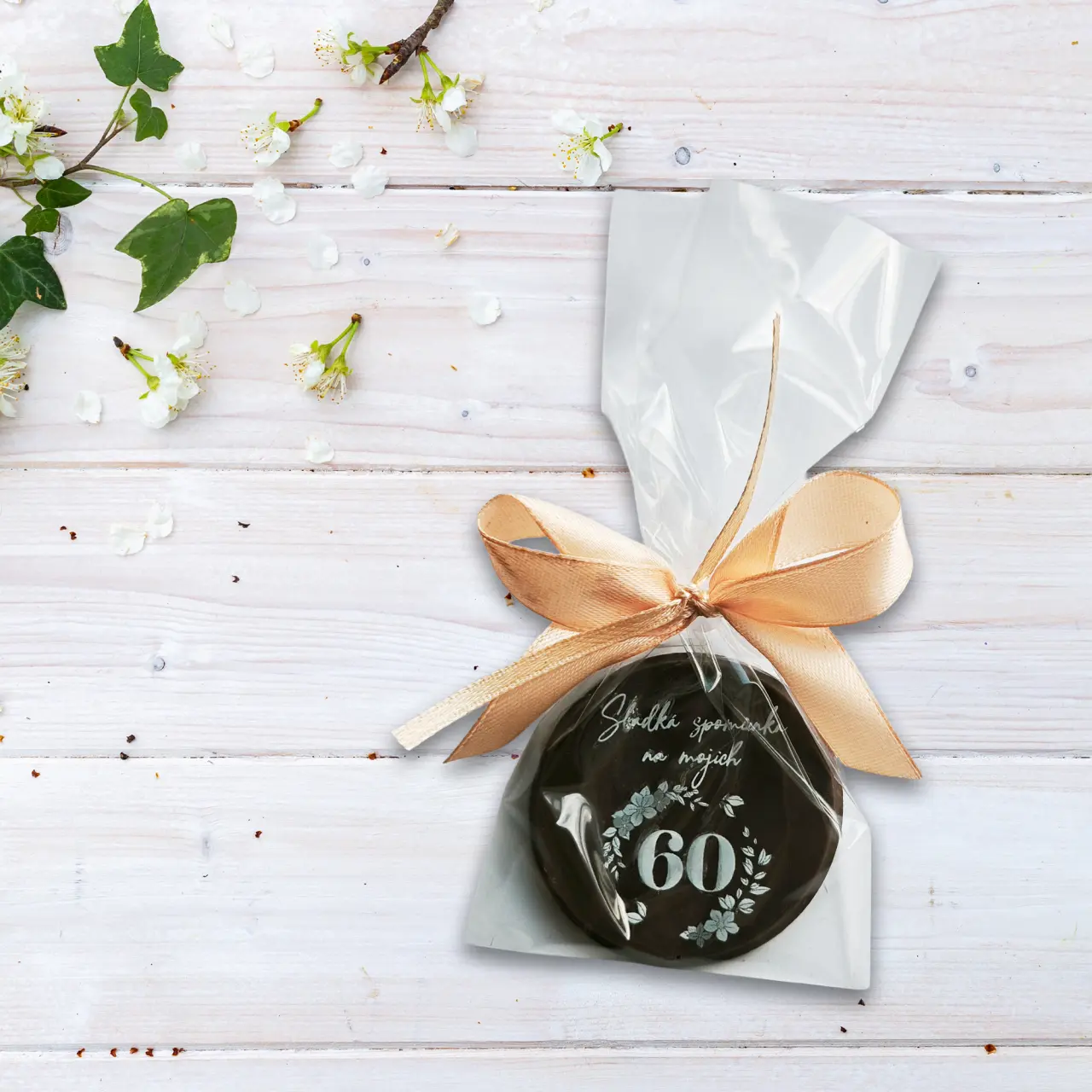 Čokoládové dukátiky na 60. narodeniny - darček pre hostí na oslave