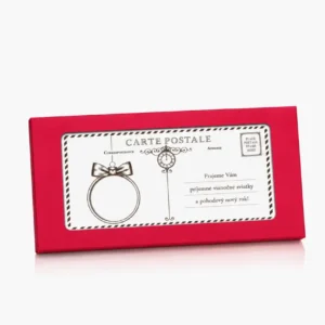 Vianočné čokovizitky 10x5 cm – firemná vianočná čokovizitka s logom
