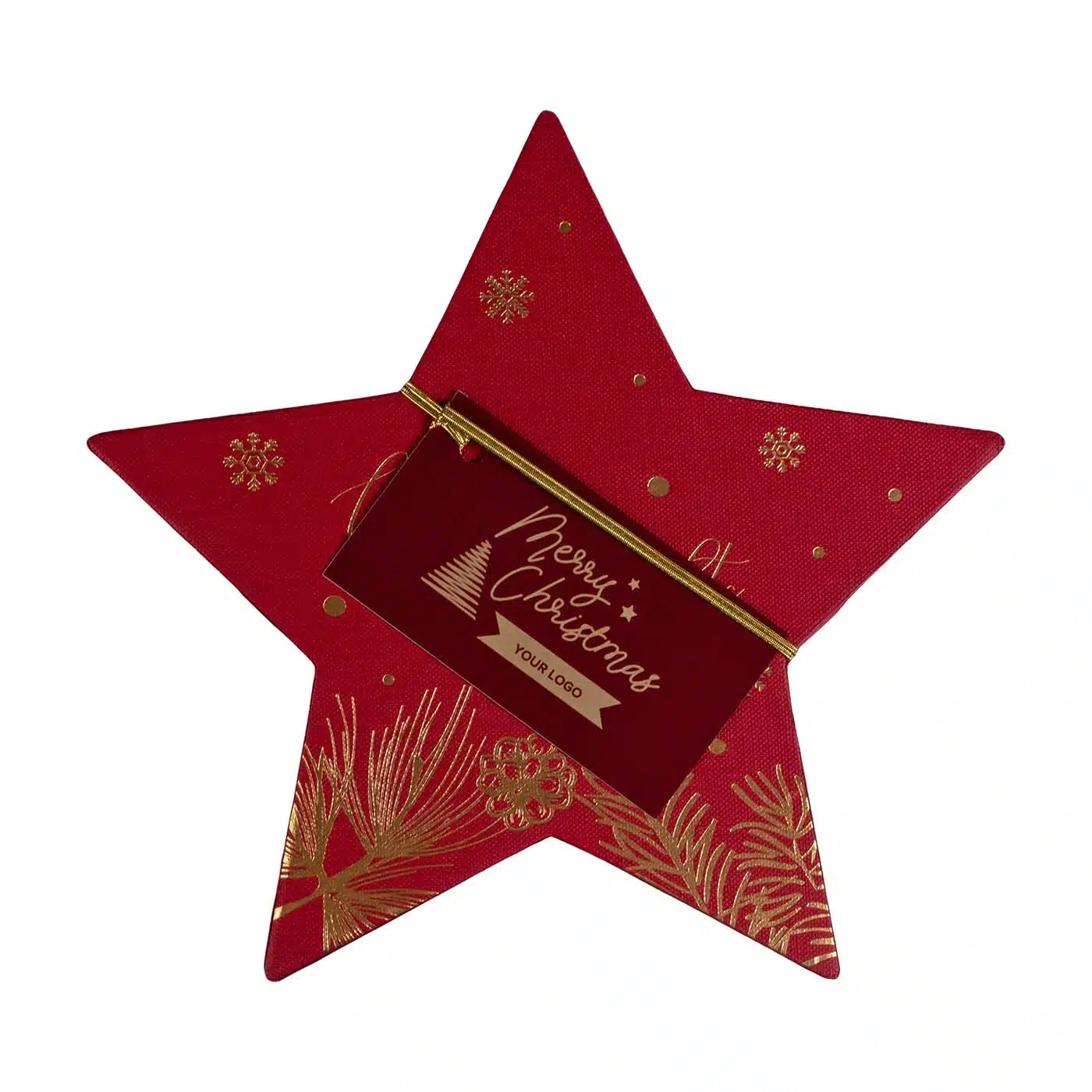Firemná vianočná bonboniéra RED CHRISTMAS STAR