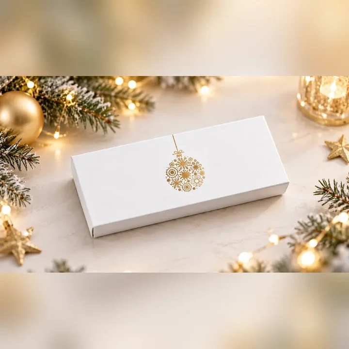 Vianočná mini bonboniérka AMBER CHRISTMAS s gravírovaným logom